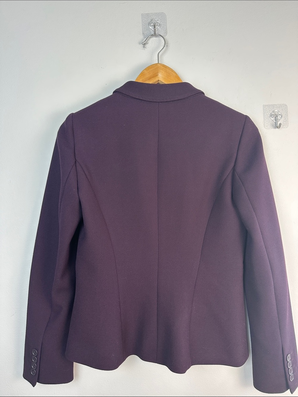 NWOT Hobbs London Vivienne Jacket Abuergine Single Button Blazer Size 4 Office - Picture 12 of 16